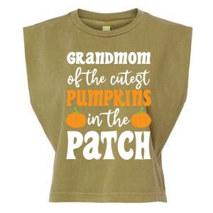 Grandmom Of The Cutest Pumpkins In The Patch Halloween Gift Garment-Dyed Women's Muscle Tee