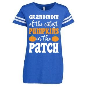 Grandmom Of The Cutest Pumpkins In The Patch Halloween Gift Enza Ladies Jersey Football T-Shirt