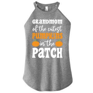 Grandmom Of The Cutest Pumpkins In The Patch Halloween Gift Women's Perfect Tri Rocker Tank