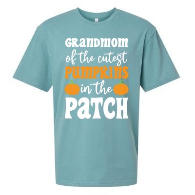 Grandmom Of The Cutest Pumpkins In The Patch Halloween Gift Sueded Cloud Jersey T-Shirt