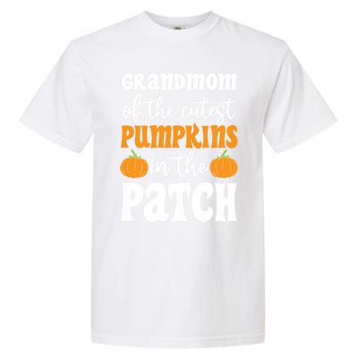 Grandmom Of The Cutest Pumpkins In The Patch Halloween Gift Garment-Dyed Heavyweight T-Shirt