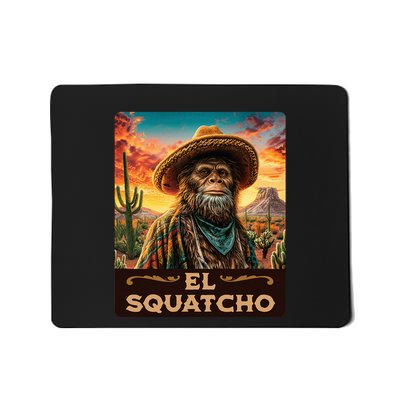 Guardian Of The Desert Bigfoot Sasquatch & El Squatcho Mousepad