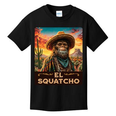 Guardian Of The Desert Bigfoot Sasquatch & El Squatcho Kids T-Shirt