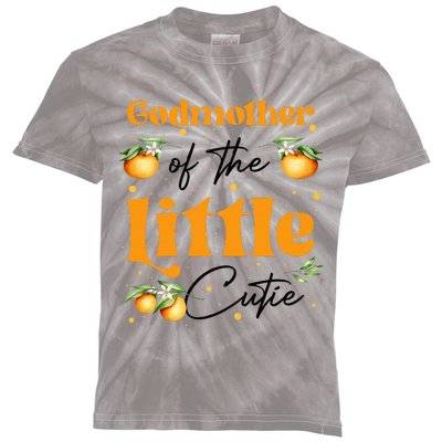 Godmother Of The Little Cutie Clementine Birthday Party Kids Tie-Dye T-Shirt