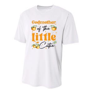 Godmother Of The Little Cutie Clementine Birthday Party Youth Performance Sprint T-Shirt