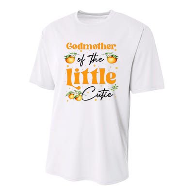 Godmother Of The Little Cutie Clementine Birthday Party Youth Performance Sprint T-Shirt