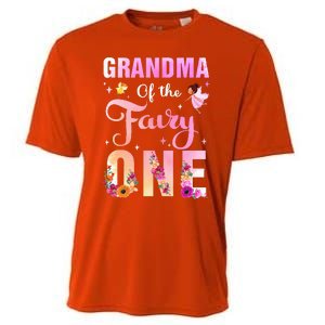 Grandma Of The Fairy One 1St Birthday Party Decoration Cooling Performance Crew T-Shirt