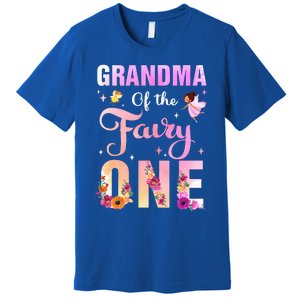 Grandma Of The Fairy One 1St Birthday Party Decoration Premium T-Shirt