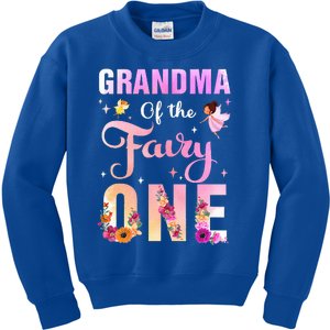 Grandma Of The Fairy One 1St Birthday Party Decoration Kids Sweatshirt