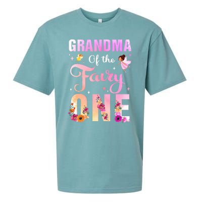 Grandma Of The Fairy One 1St Birthday Party Decoration Sueded Cloud Jersey T-Shirt