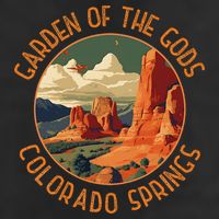 Garden Of The Gods Colorado Springs Distressed Circle Beanie