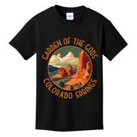 Garden Of The Gods Colorado Springs Distressed Circle Kids T-Shirt