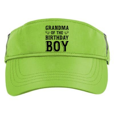 Grandma Of The Birthday Boy Celebration Adult Drive Performance Visor