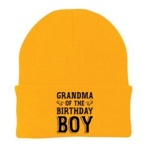 Grandma Of The Birthday Boy Celebration Knit Cap Winter Beanie