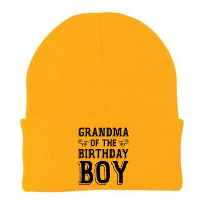 Grandma Of The Birthday Boy Celebration Knit Cap Winter Beanie