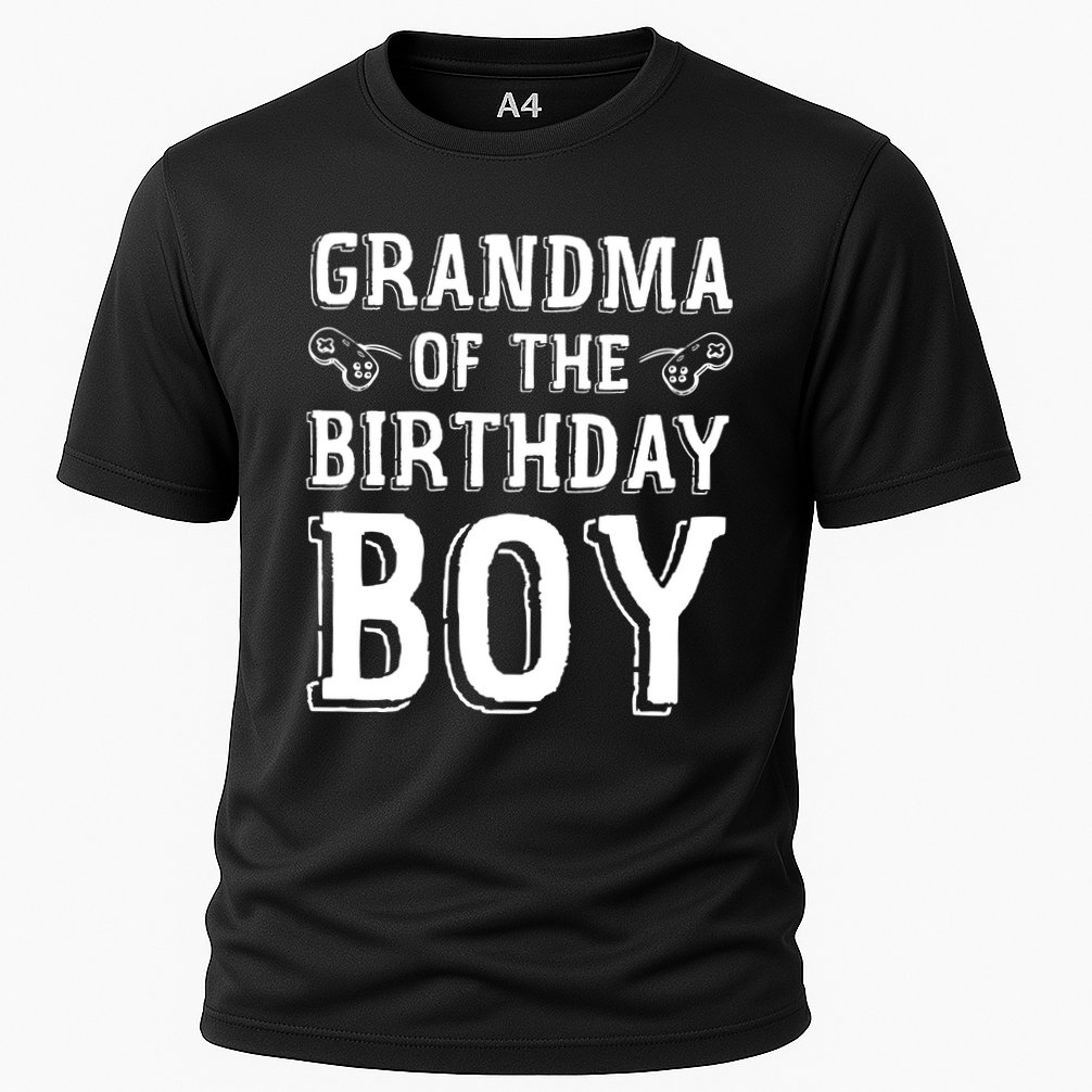 Grandma Of The Birthday Boy Celebration Cooling Performance Crew T-Shirt