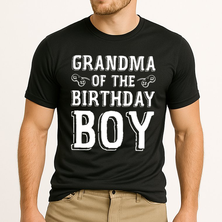 Grandma Of The Birthday Boy Celebration Cooling Performance Crew T-Shirt