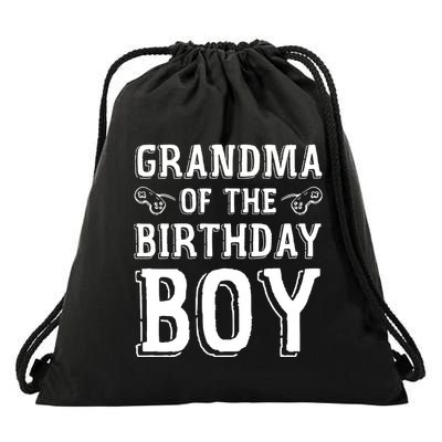 Grandma Of The Birthday Boy Celebration Drawstring Bag