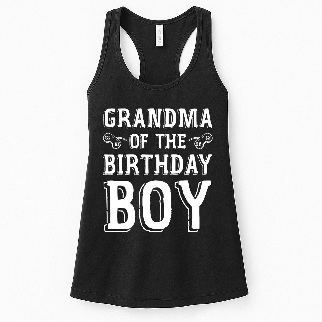 Grandma Of The Birthday Boy Celebration Womens Tank Top