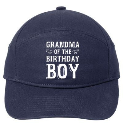 Grandma Of The Birthday Boy Celebration 7-Panel Snapback Hat