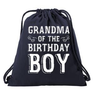 Grandma Of The Birthday Boy Celebration Drawstring Bag