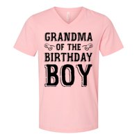Grandma Of The Birthday Boy Celebration V-Neck T-Shirt