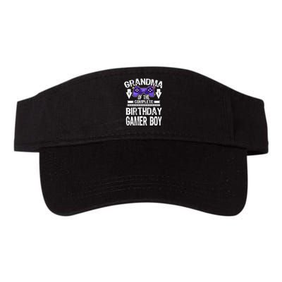 Grandma Of The Birthday Gamer Valucap Bio-Washed Visor