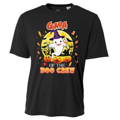 Gma Of The Boo Crew Halloween Cute Ghost Pumpkin Scary Cooling Performance Crew T-Shirt