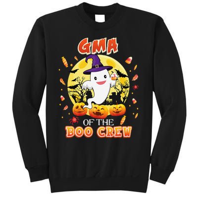 Gma Of The Boo Crew Halloween Cute Ghost Pumpkin Scary Sweatshirt