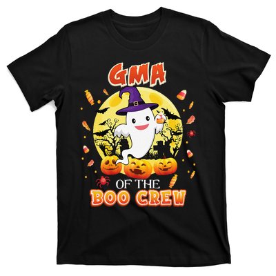 Gma Of The Boo Crew Halloween Cute Ghost Pumpkin Scary T-Shirt