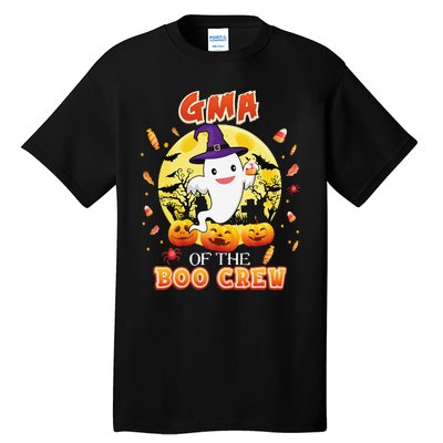 Gma Of The Boo Crew Halloween Cute Ghost Pumpkin Scary Tall T-Shirt