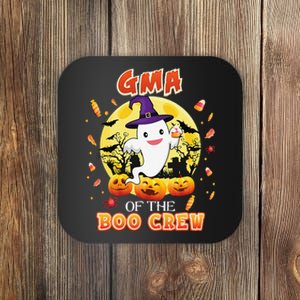 Gma Of The Boo Crew Halloween Cute Ghost Pumpkin Scary Coaster