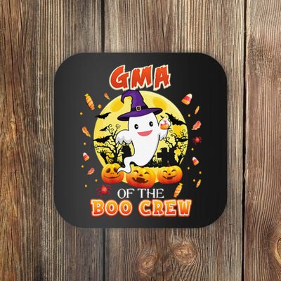 Gma Of The Boo Crew Halloween Cute Ghost Pumpkin Scary Coaster