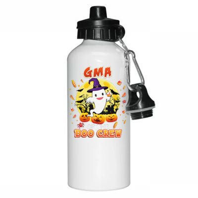 Gma Of The Boo Crew Halloween Cute Ghost Pumpkin Scary Aluminum Water Bottle