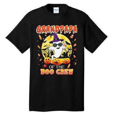 Grandpapa Of The Boo Crew Halloween Cute Ghost Pumpkin Scary Tall T-Shirt