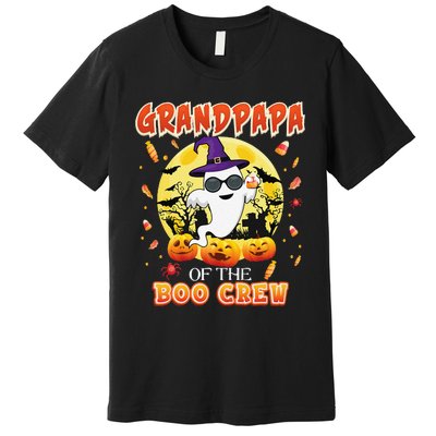 Grandpapa Of The Boo Crew Halloween Cute Ghost Pumpkin Scary Premium T-Shirt