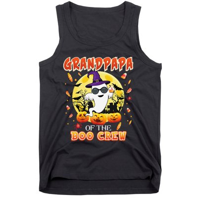 Grandpapa Of The Boo Crew Halloween Cute Ghost Pumpkin Scary Tank Top