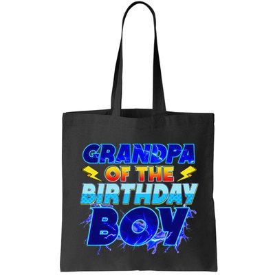 Grandpa Of The Birthday Boy Family Party Funny Hedgehog Bag