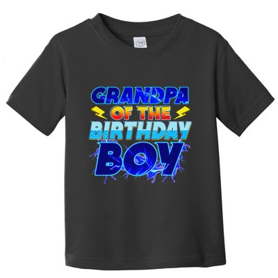 Grandpa Of The Birthday Boy Family Party Funny Hedgehog Toddler T-Shirt