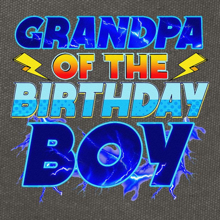 Grandpa Of The Birthday Boy Family Party Funny Hedgehog Cotton Canvas Backpack