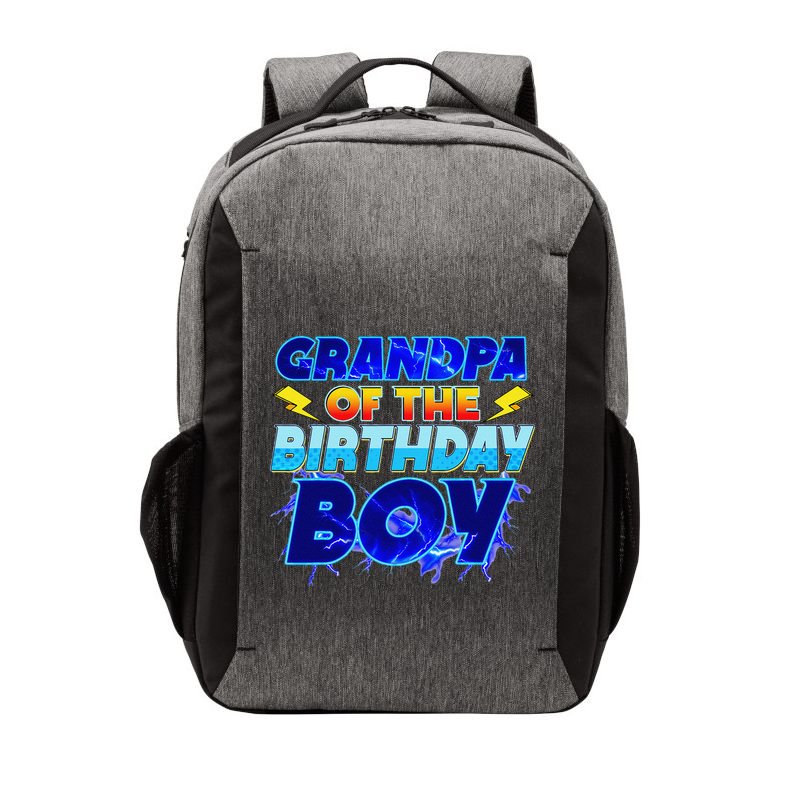 Grandpa Of The Birthday Boy Family Party Funny Hedgehog Vector Backpack