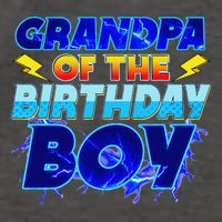 Grandpa Of The Birthday Boy Family Party Funny Hedgehog Vector Backpack