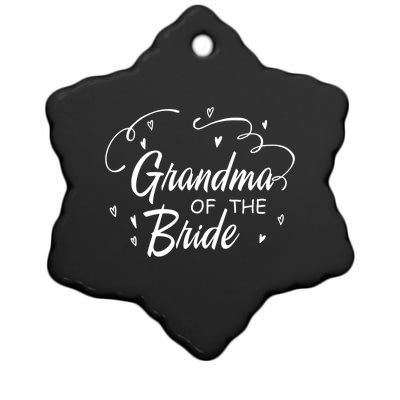 Grandma Of The Bride Wedding Bachelorette Party Funny Gift Ceramic Star Ornament