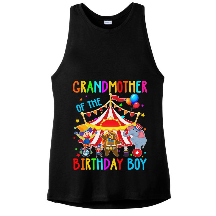 Grandmother Of The Birthday Carnival Circus Themed Bday Ladies PosiCharge Tri-Blend Wicking Tank