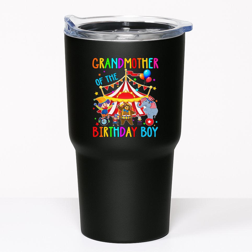 Grandmother Of The Birthday Carnival Circus Themed Bday Tumbler