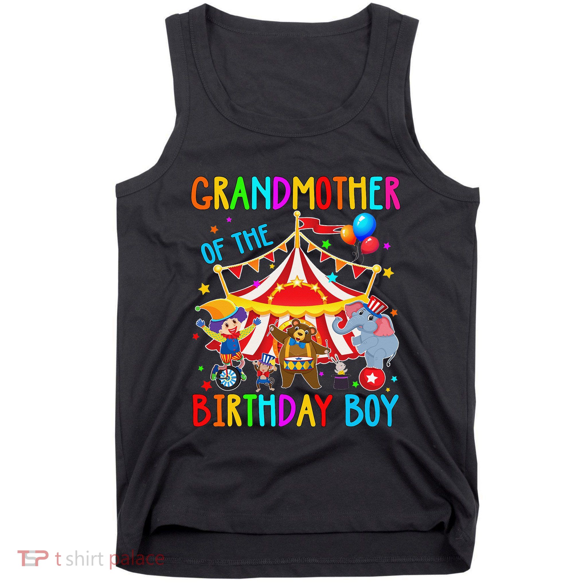Grandmother Of The Birthday Carnival Circus Themed Bday Tank Top