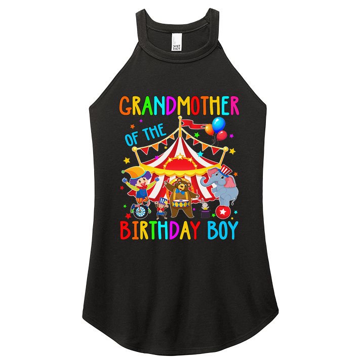 Grandmother Of The Birthday Carnival Circus Themed Bday Women's Perfect Tri Rocker Tank