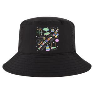 Groovy Occupational Therapy Ot Month Therapist Assistant Cool Comfort Performance Bucket Hat