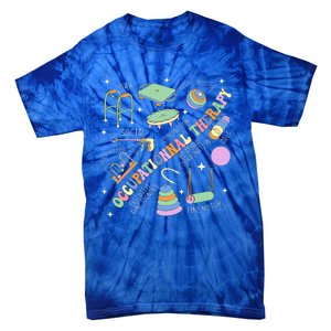 Groovy Occupational Therapy Ot Month Therapist Assistant Tie-Dye T-Shirt