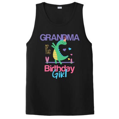 Grandma Of The Birthday Girl Dinosaur Theme Matching Family PosiCharge Competitor Tank